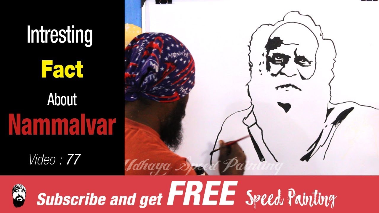 Nammalvar agricultural scientist - Speed Painting & Interesting Fact