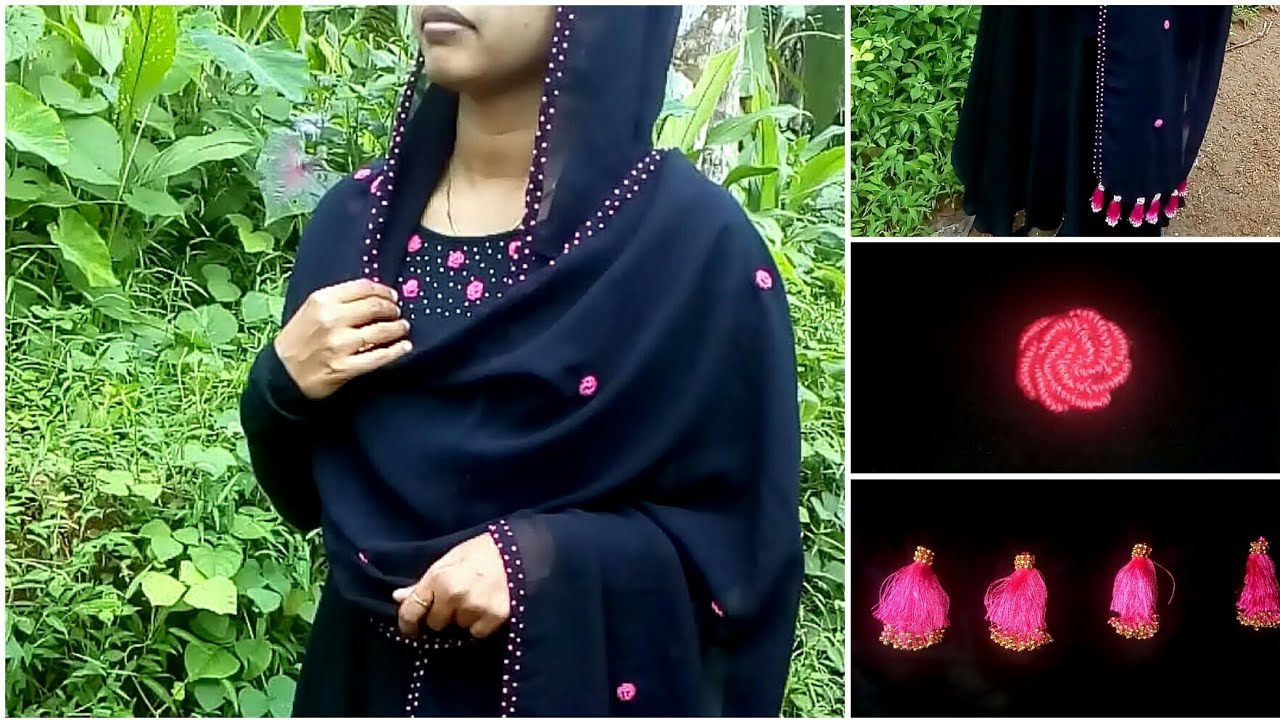 Duppatta designing /// shawl designing/// embroidery work in shawl /// thread designing ///