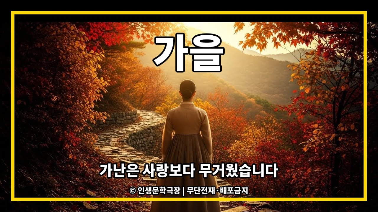 가을 | 그해 가을, 결국 붙잡지 못했던 마음 | 인생문학극장