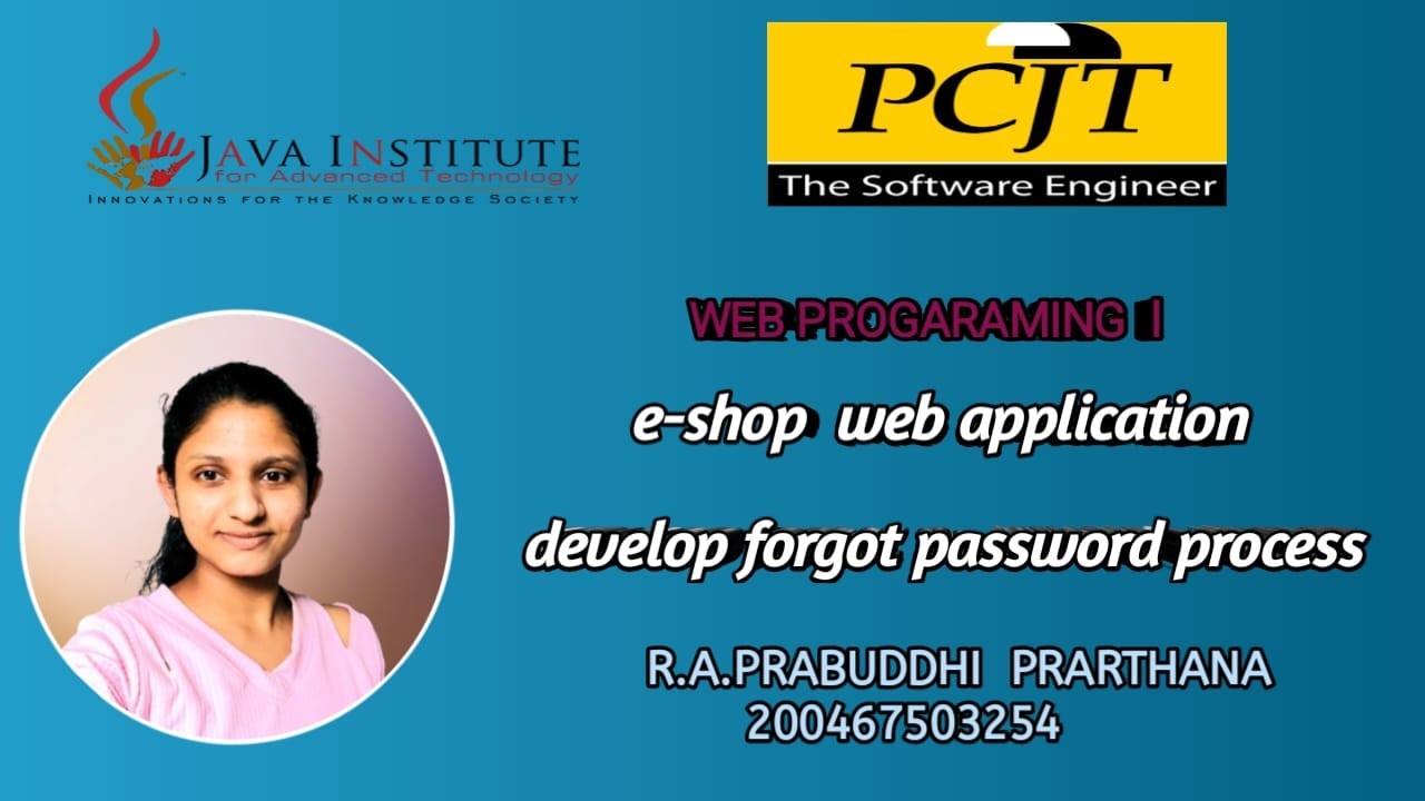 task5  || Develop a forgot password add-on for sign in process || Eshop