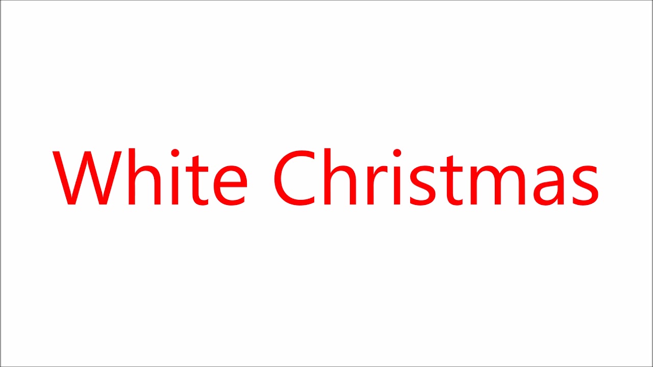 White Christmas - arr Randy Beck