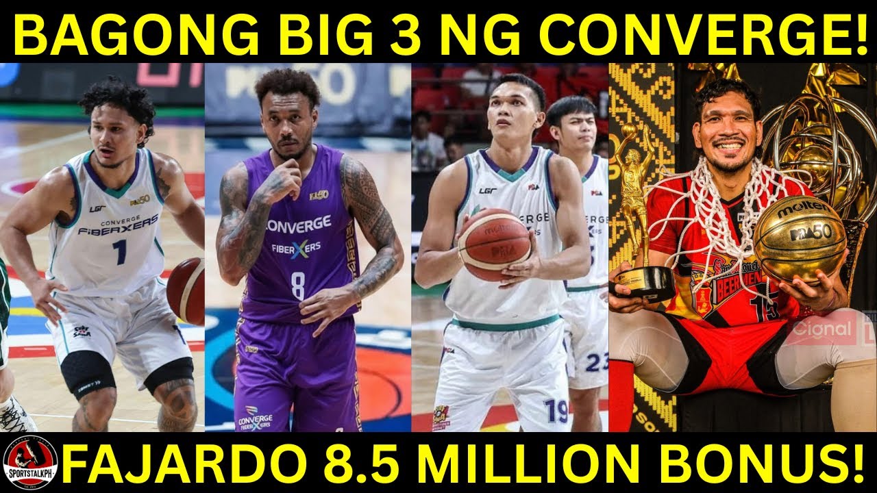 Bagong BIG 3 ng Converge! JGDL, Abueva, Balti! | Fajardo 8.5 MILLION BONUS! PALDO SMB!
