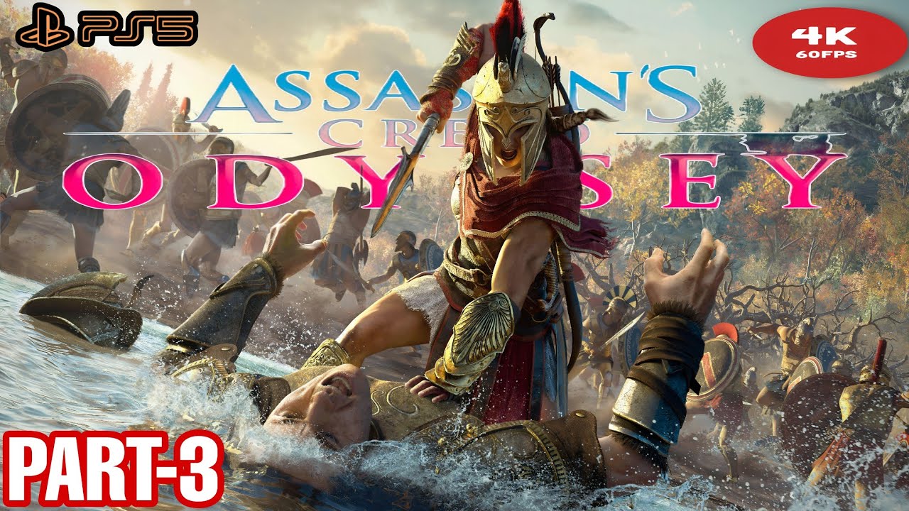Assasins Creed Odassy Part-3 PS5 4K (60fps) Gameplay No Commentary