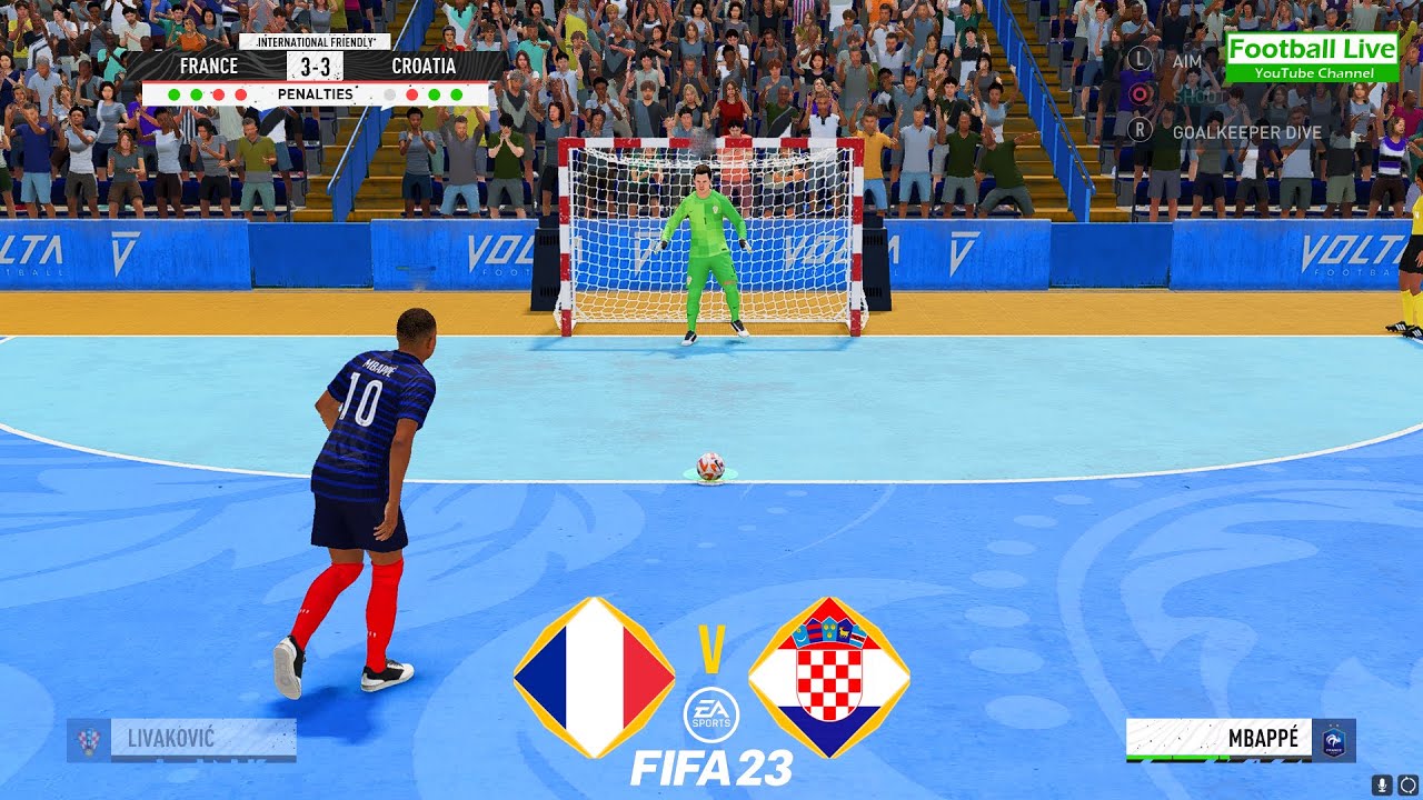 FIFA 23 | France vs. Croatia | Penalty Shootout Futsal | Mbappe vs Modric - Gameplay PC