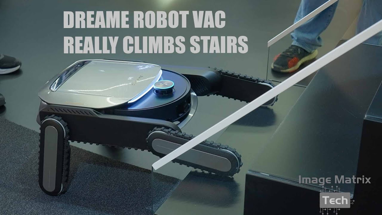 First Look: Dreame Cyber X Robot Vacuum Climbing Stairs at IFA