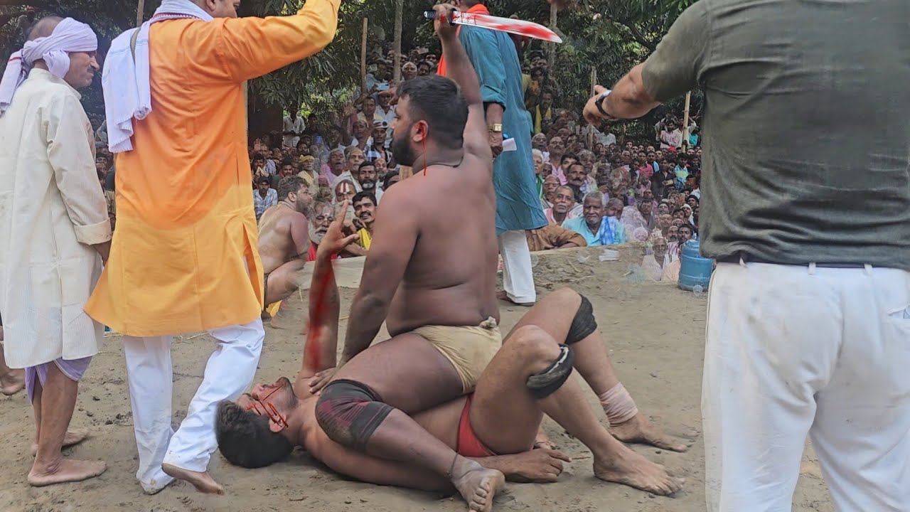 बिहार के जिला खगड़िया में जावेद ने की सबसे बड़ी कुश्ती/aaj to gya javed ali pahalwan #kushti