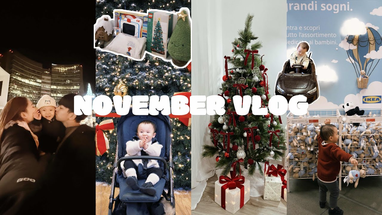 NOV VLOG｜终于装上圣诞树🎄Christmas Decor🌟拆礼物啦🎁｜爱上走路的Dylan🚶🏻｜ZaraKids开箱📦Uniqlo宝宝冬季推荐单品