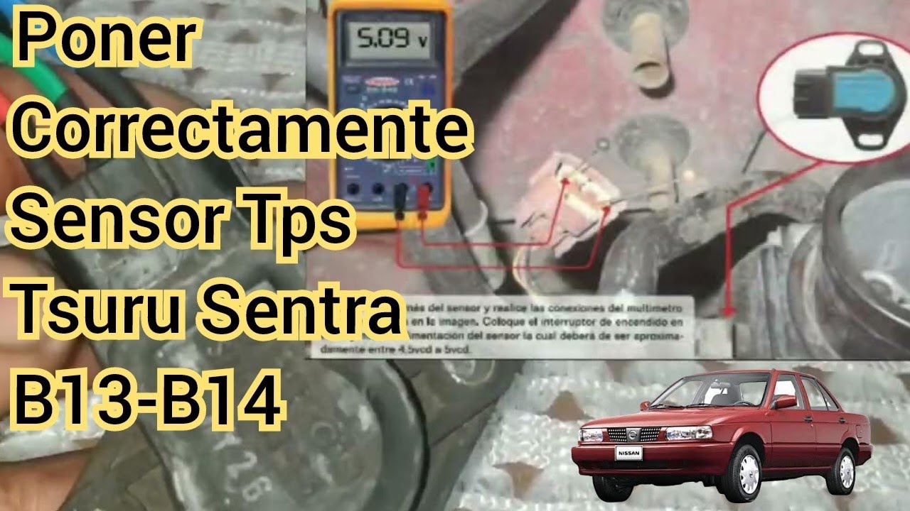 Poner correctamente sensor Tps Tsuru Sentra, b13-b14.
