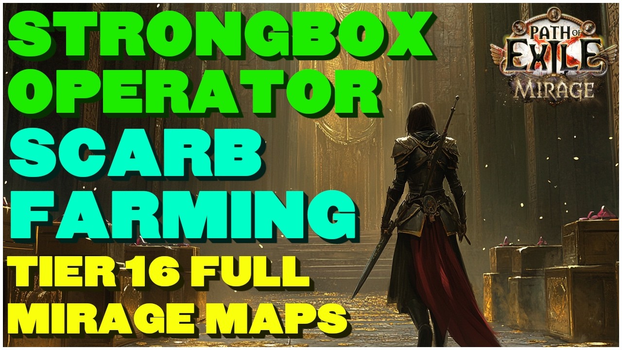 [POE 3.28] Operator Strongbox Farming - Scarab Farming in Tier 16 Full Mirage Maps!