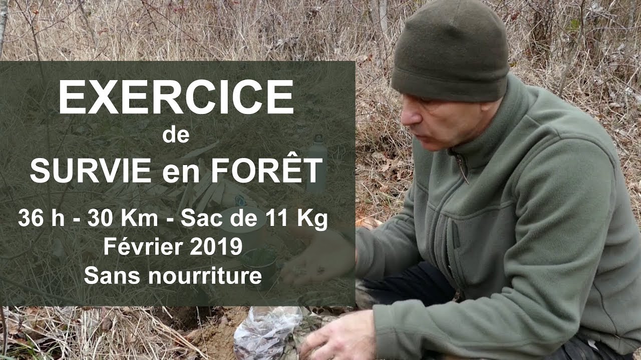Exercice de survie en forêt - Autonomie totale -