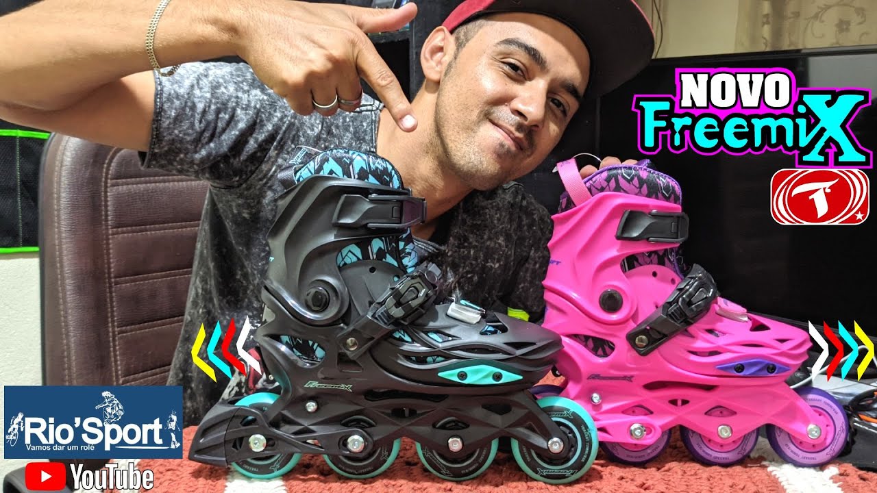 O MELHOR PATINS INFANTIL - NOVOS FREEMIX TRAXART (FIQUEI IMPRESSIONADO) 😱⛸️😱