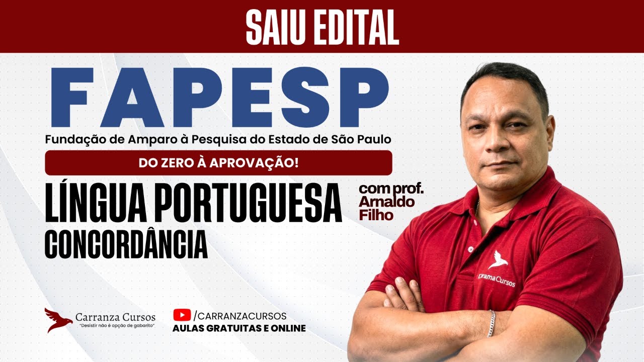 Concurso FAPESP | Língua Portuguesa – Concordância | Regras que Caem na Prova
