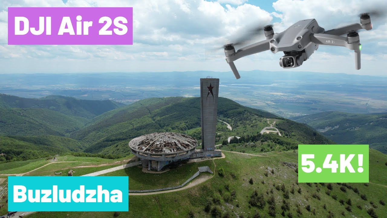 DJI Air 2S orbiting the Buzludzha monument in Bulgaria - Cinematic shots