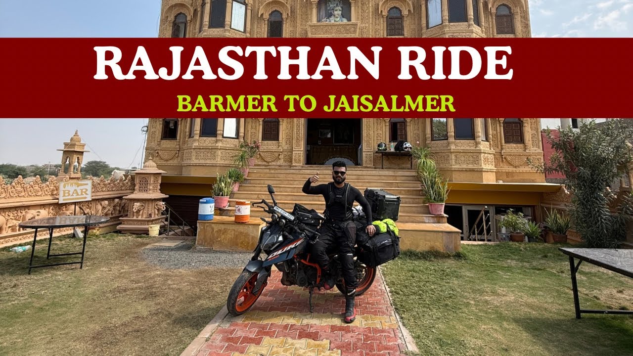 Barmer to Jaisalmer | Day 4 | Riding through Beautiful Desert of Rajasthan 