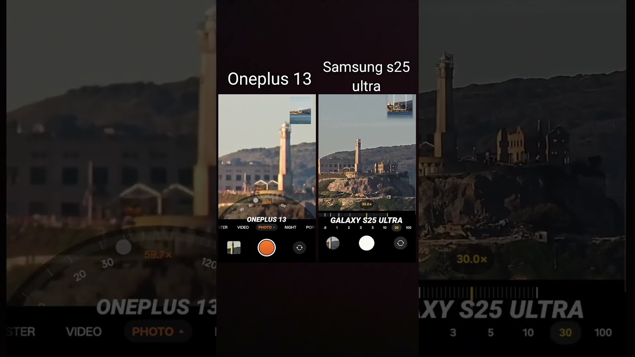 OnePlus 13 vs Samsung s25 ultra camera zoom test