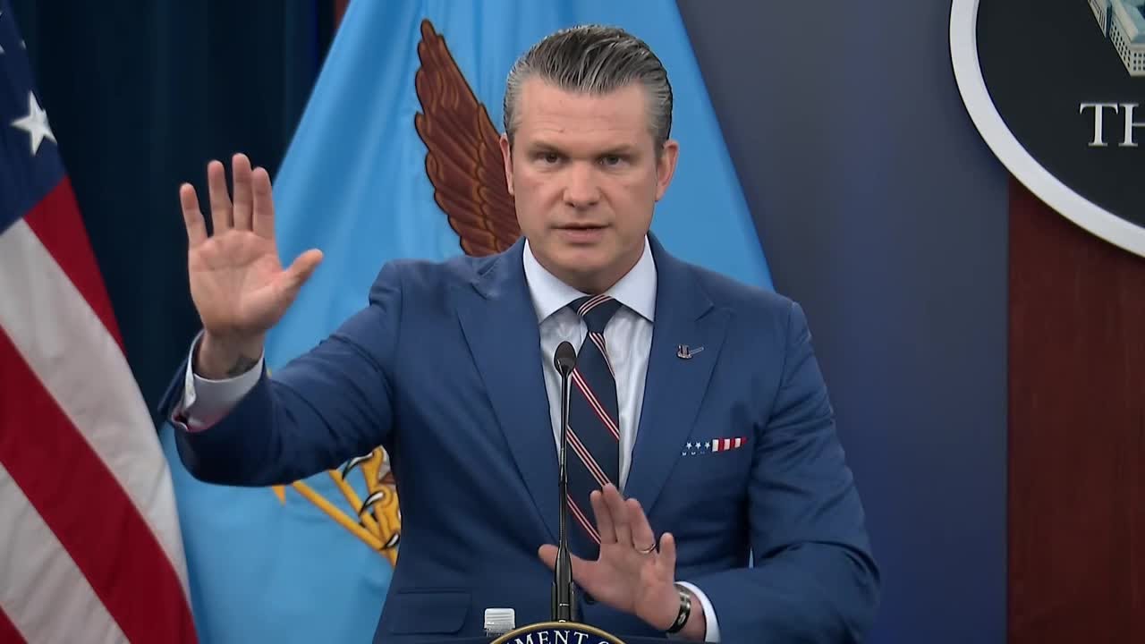 Watch full: Sec. Hegseth, Gen. Caine hold news conference on day 11 of war with Iran
