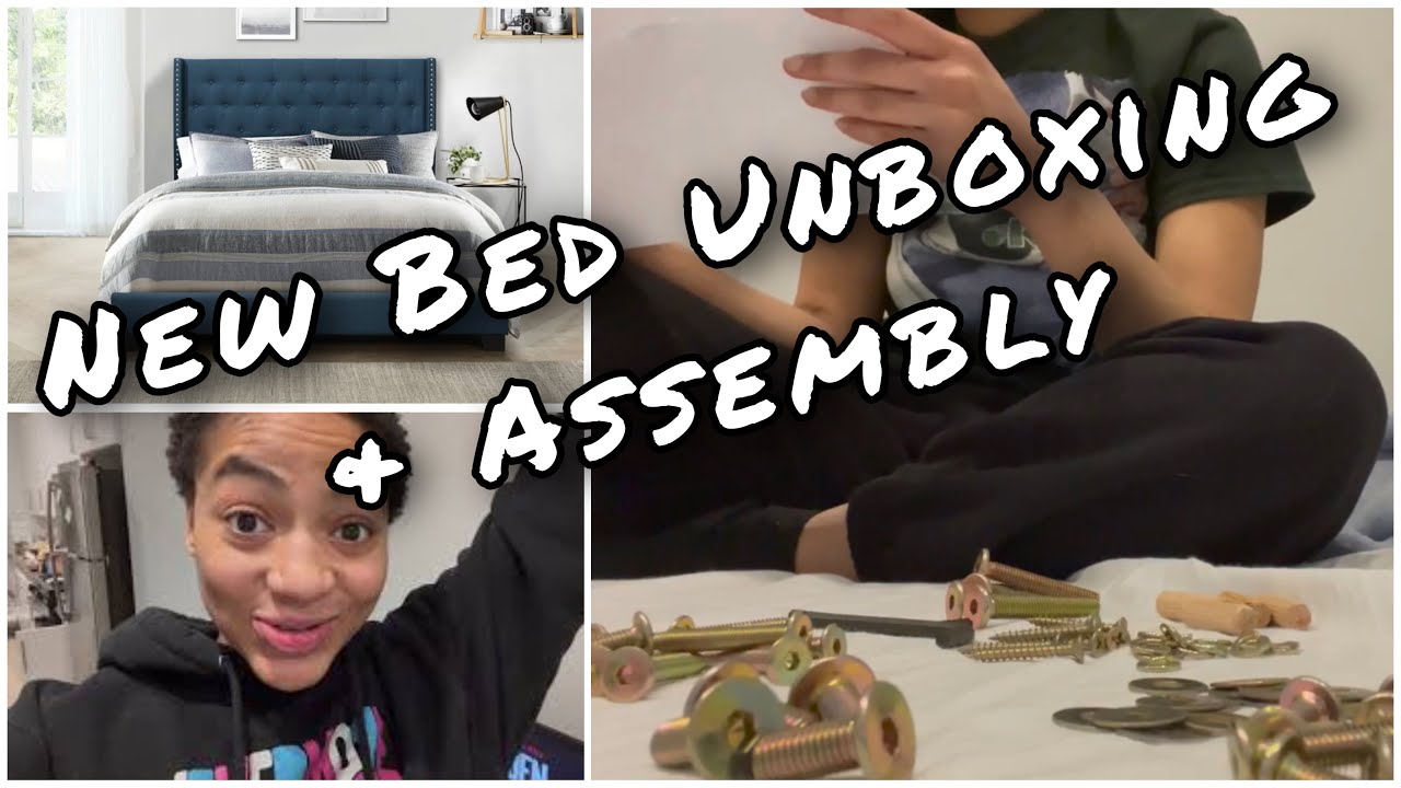 Vlog | New Wayfair bed, Unboxing and Assembly