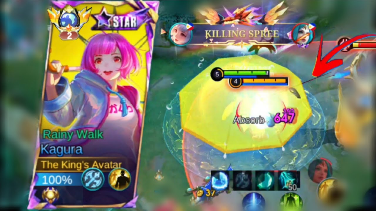 🌂Enemy Vexana Easy Killl 🤭Kagura Bot Legendary Damage Mobile Legends #mlbb #kagura 