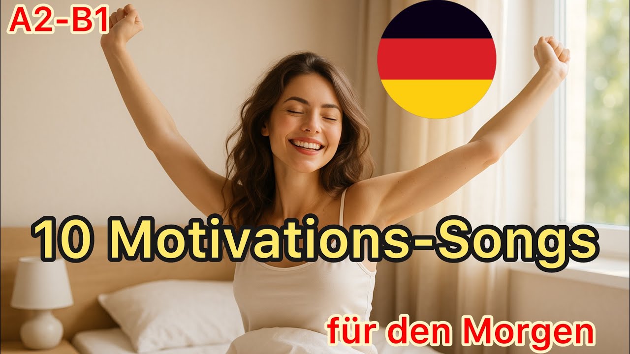 Deutsch Motivationsmusik A2-B1 | Leichte deutsche Songs zum Lernen |10 Lieder 20 Minuten am Morgen