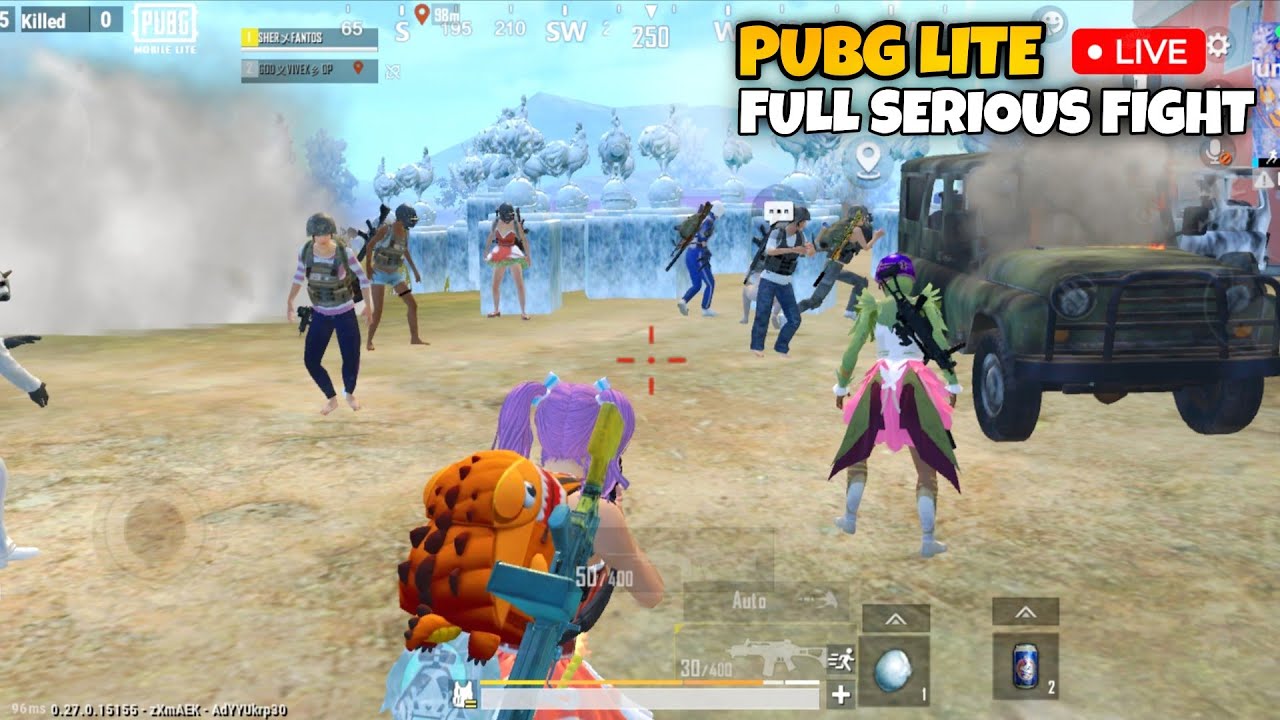 PUBG LITE LIVE | FULL SERIOUS FIGH 😳 SOLO VS SQUAD GAMEPLAY
