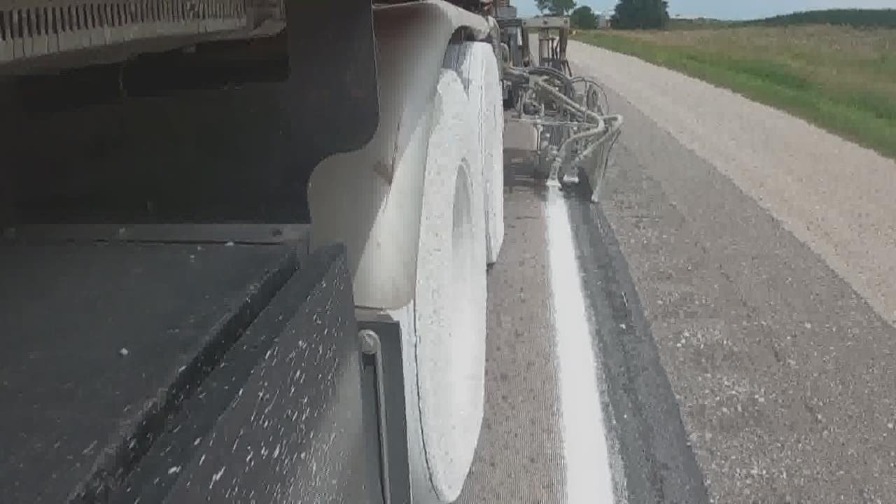 Painting the town: How pavement markings stand out on Iowa roads