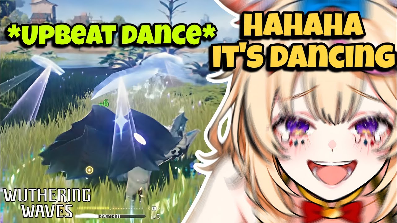 Polka reacts to Upbeat Turtle Dancing in Wuthering Waves