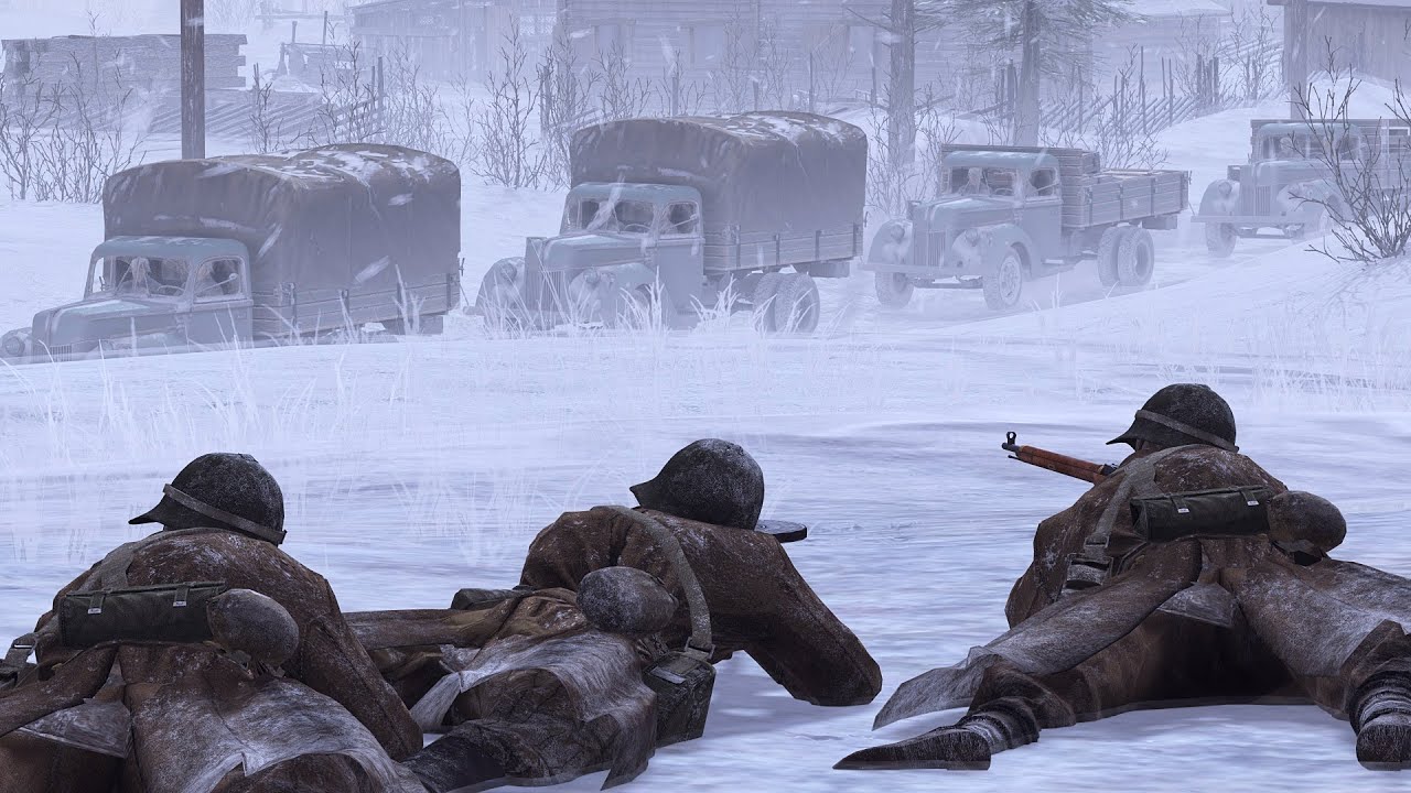 Finnish Supply Convoy Ambushed - 1940 | Gates of Hell