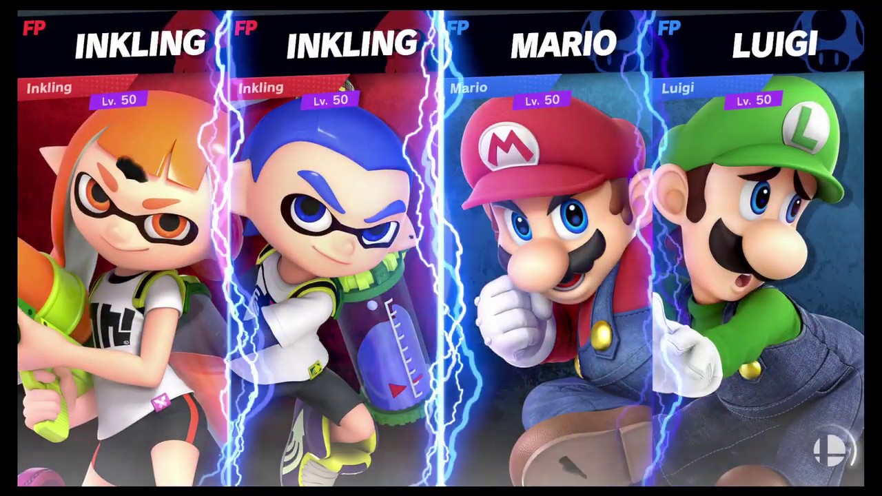 Super Smash Bros Ultimate Amiibo Fights   Request #6795 Inklings vs Mario Bros
