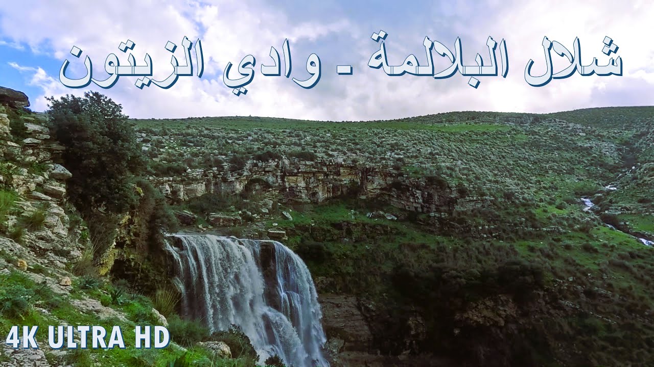 شلال البلاللمة - وادي الزيتون، في أبهى حُلّة بعد الأمطار الأخيرة 4KThe Balama Waterfall