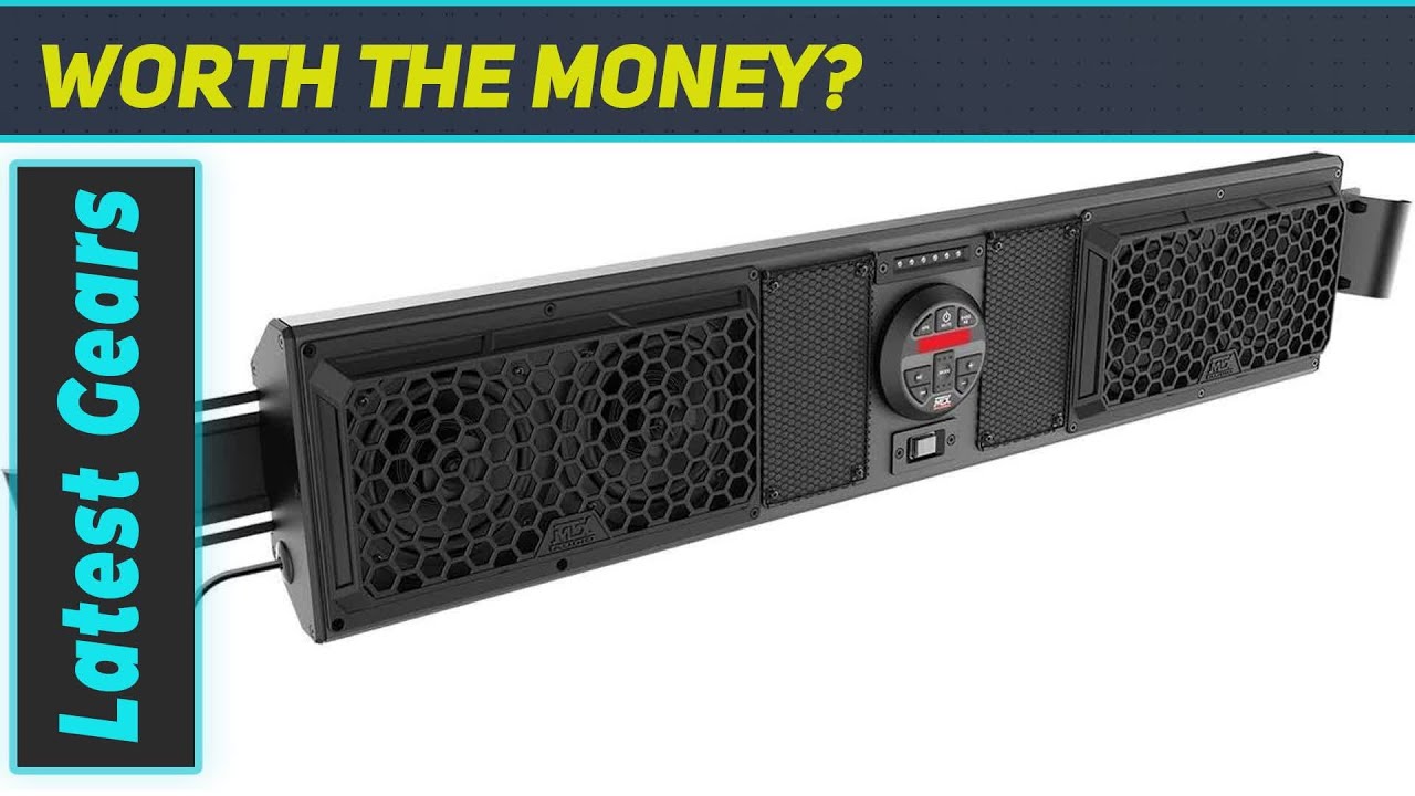 MTX Audio MUDSYS41 Bluetooth Overhead UTV Audio System - Best Off-Road Sound System!