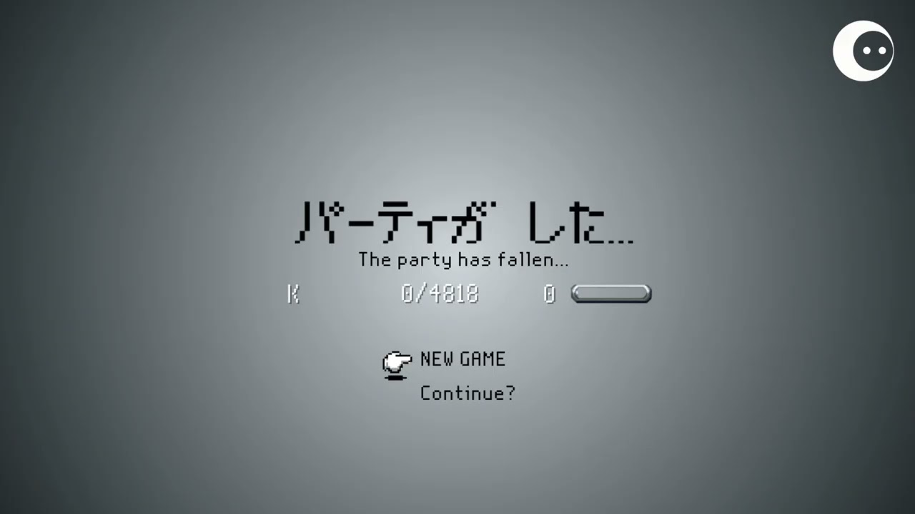The party has fallen... / パーティが全滅した…