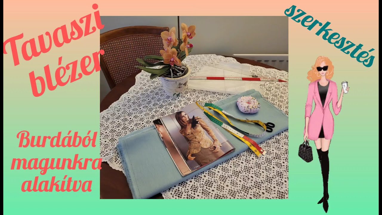 Varrjunk tavaszi blézert.Burda modell saját alkatra alakítva.🌞😊🌷