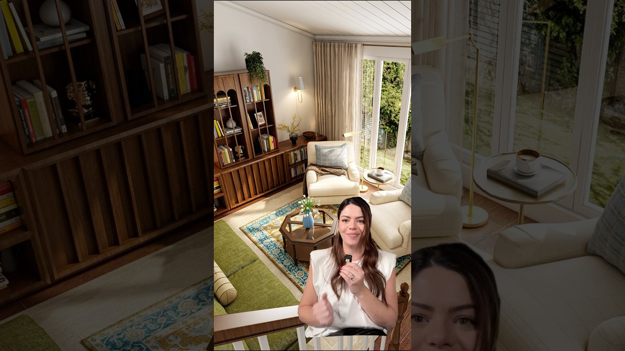 cozy living room virtual makeover 😍 | do you think they&rsquo;ll take our advice? #interior
