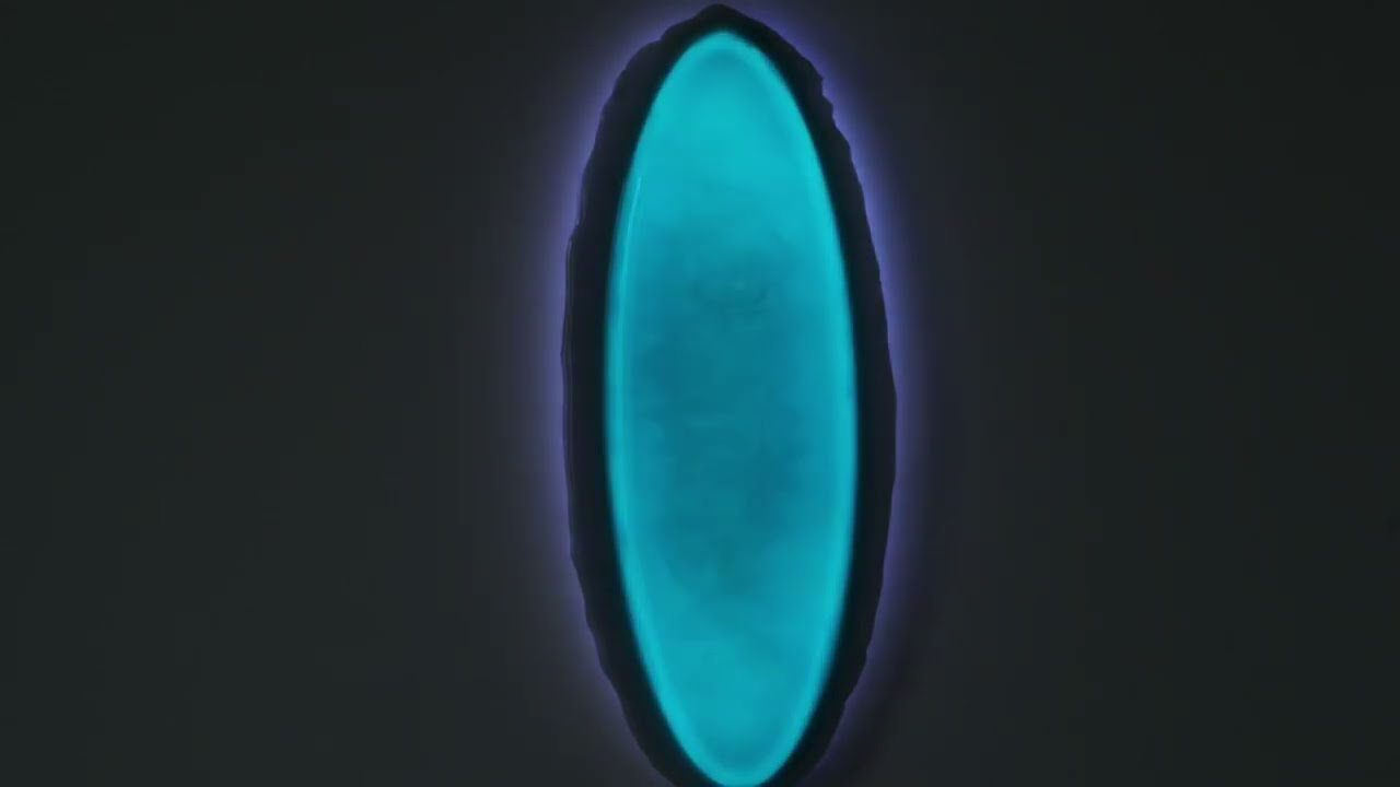 Luxurious Epoxy Resin Wall Lamp with Three-Level Lighting | Unique LED Wall Decor