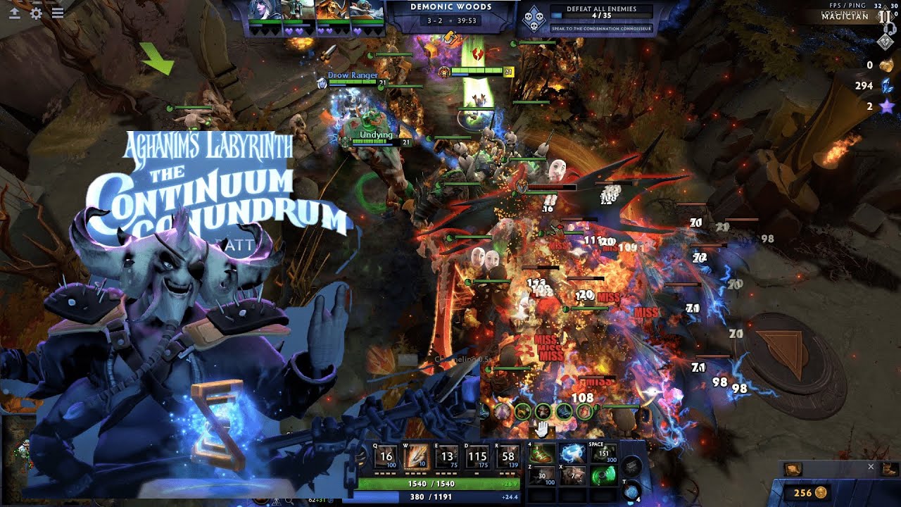 Clinkz the Summoner + Boss Bug? - Aghanim's Labyrinth: The Conundrum Continuum - Dota
