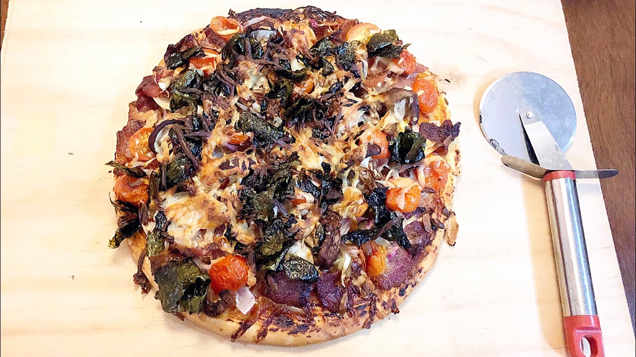 Seaweed Pizza 🍕 ( Homemade )