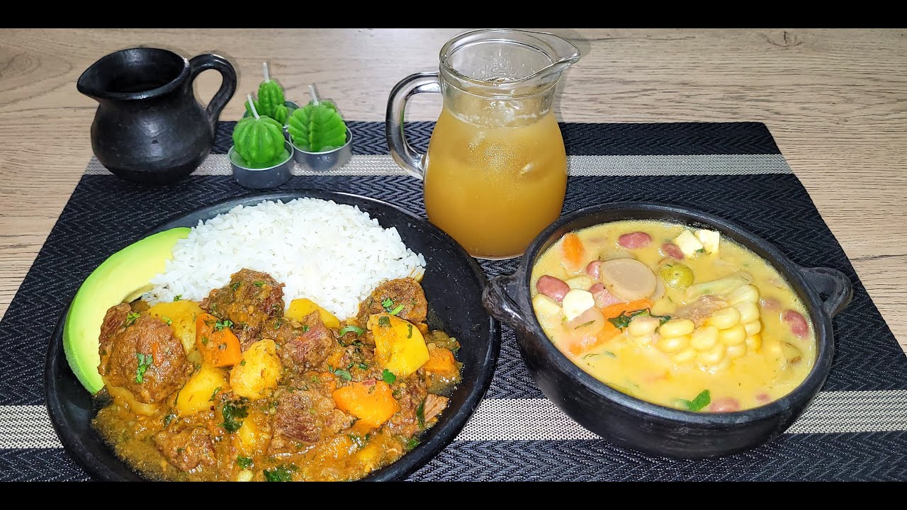 ALMUERZO COMPLETO LOCRO Y ESTOFADO DE CARNE #almuerzos