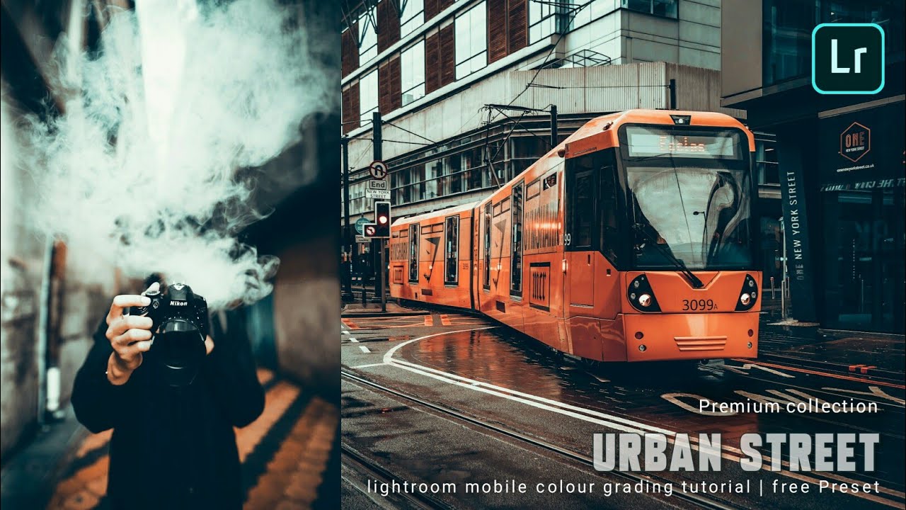 Urban moody Street - lightroom mobile tutorial | cinematic | free Preset DNG #228