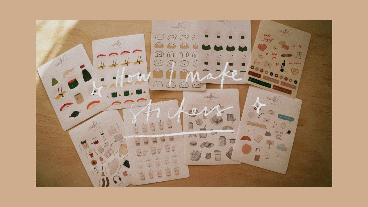 How I make sticker sheets w/ Procreate, Affinity Photo and Cricut