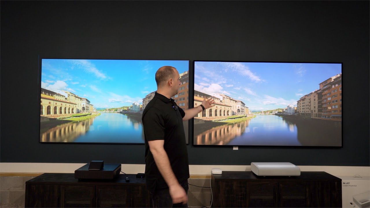 Samsung LSP9T Ultra Short Throw Setup and UST Screen Mounting