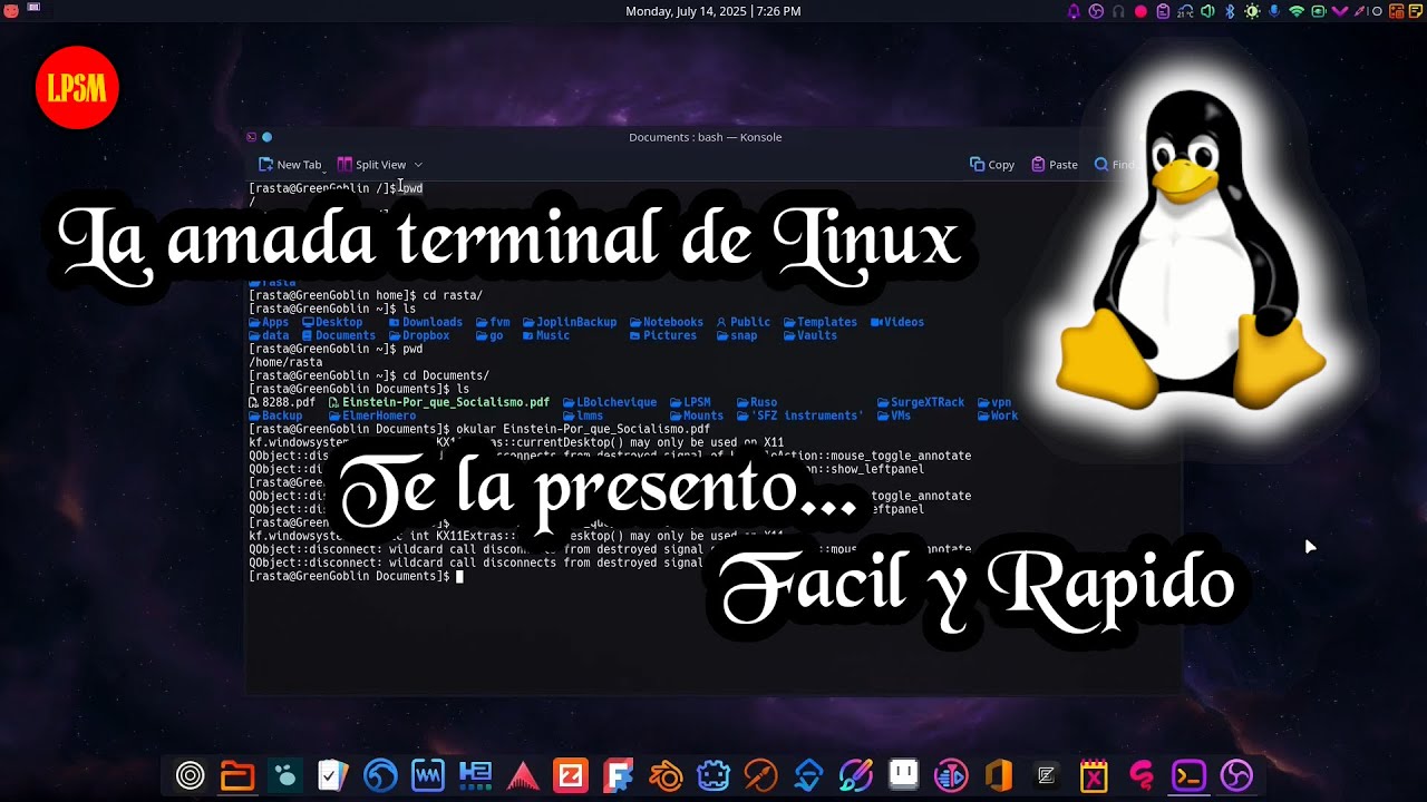 Usemos la terminal de Linux...