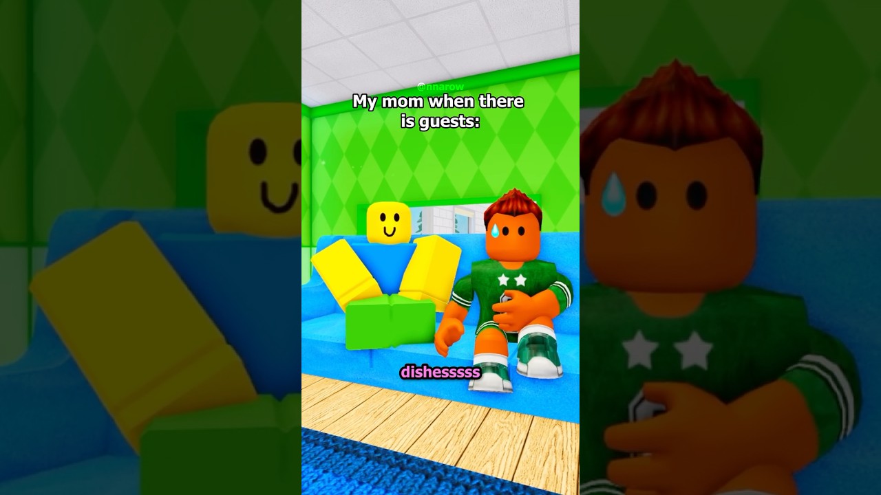 Мама, когда приходят гости #roblox #robloxanimation