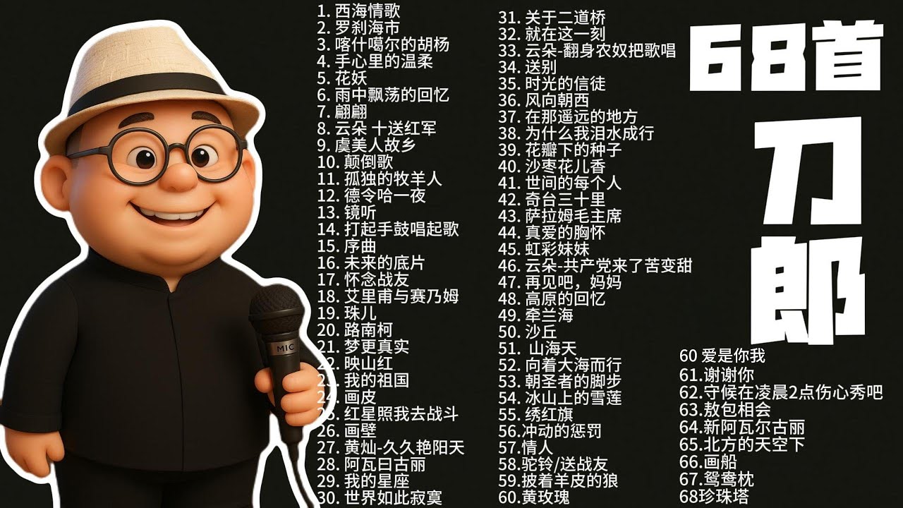 Q版刀郎 69首经典歌曲  附正确字幕 #刀郎 #刀郎演唱会  #刀郎演唱會 #刀郎最新  #刀郎新歌 #daolang