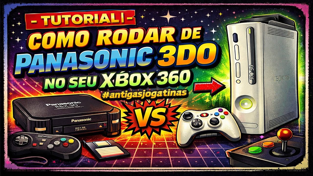 [TUTORIAL] - COMO RODAR DE PANASONIC 3DO NO SEU XBOX 360 #antigasjogatinas
