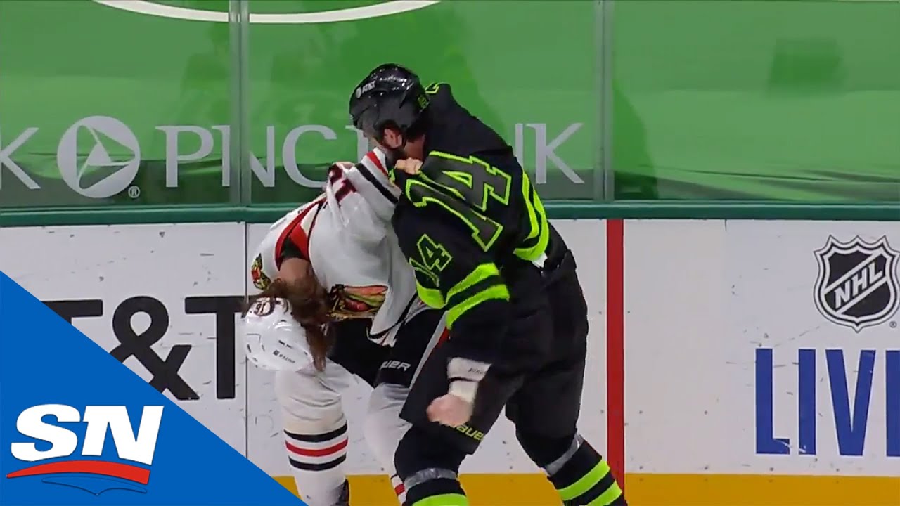 Benn & Zadorov Exchange Blows Right After Face-Off