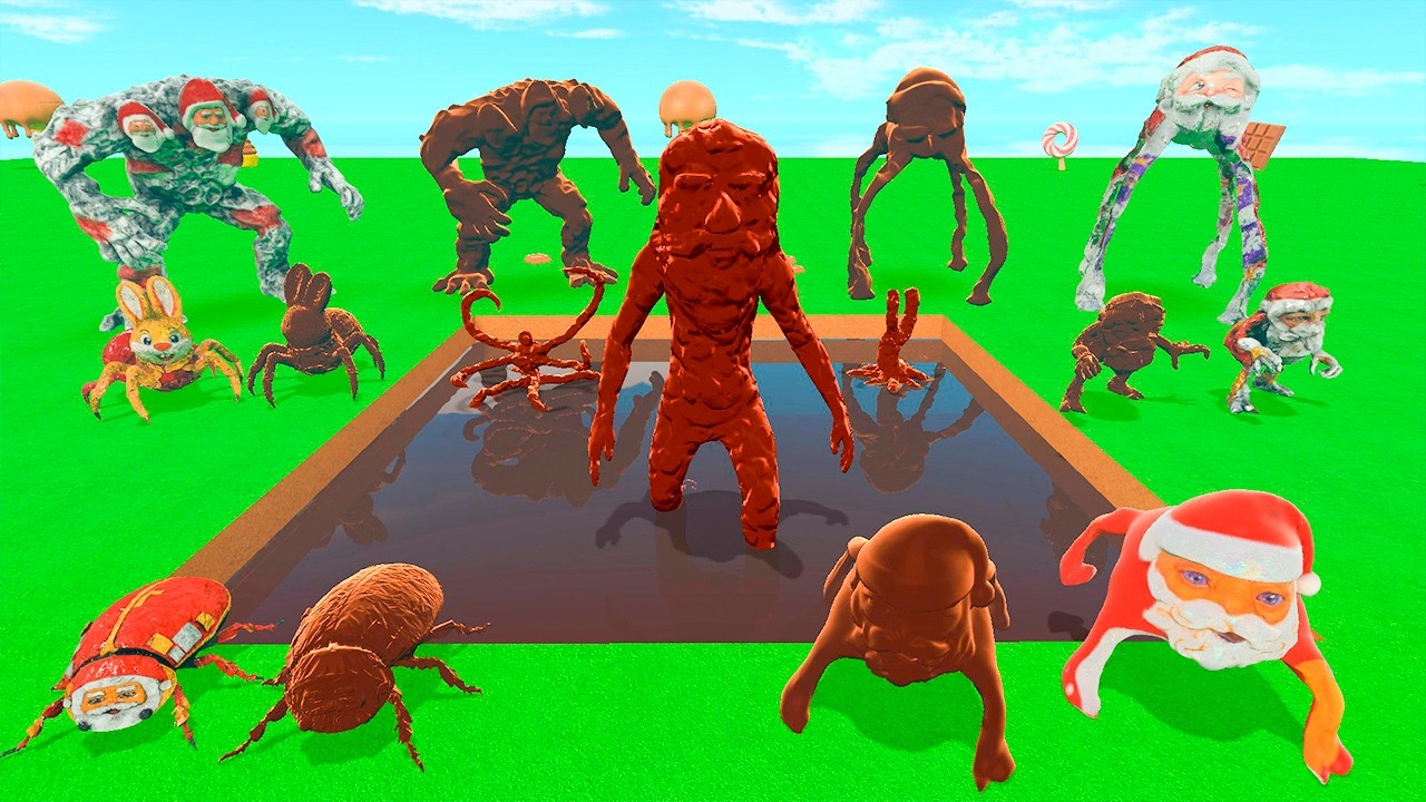 ALL GOO GOO GAGA GUGU GAGA ITALIAN MEMES SPARTAN RAGDOLL CHALLENGE CHOCOLATE PIT Garry's Mod