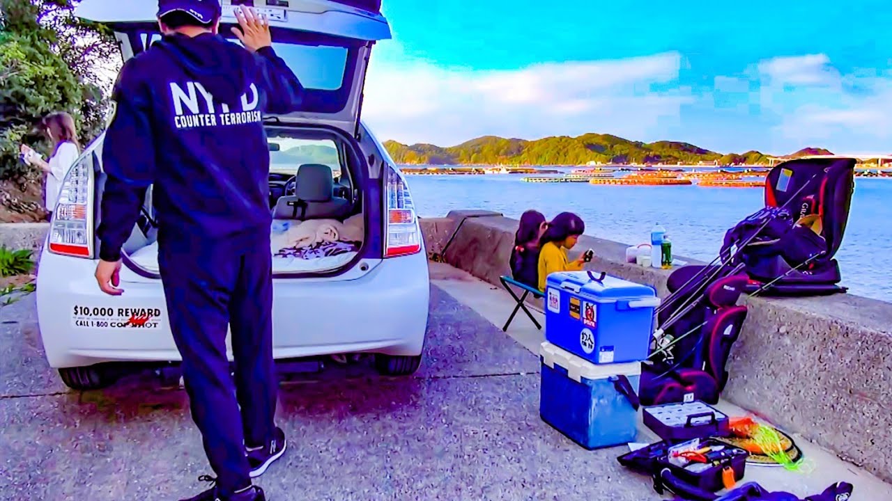 中古20万円だったプリウスで車中泊してみたら…   生きる事への勇気をもらった 家族4人のスシ詰め車中泊  天草の旅