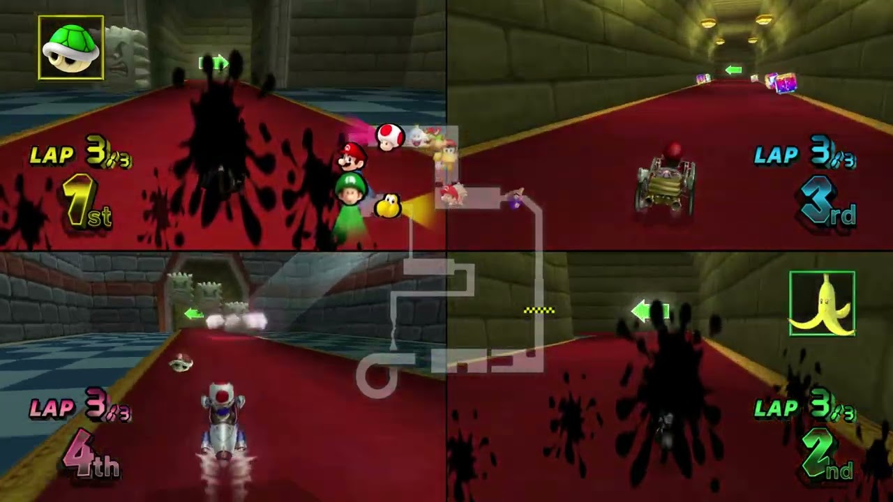 Mario Kart Wii ✦ 4 Players #651 (3 Tracks) Mirror
