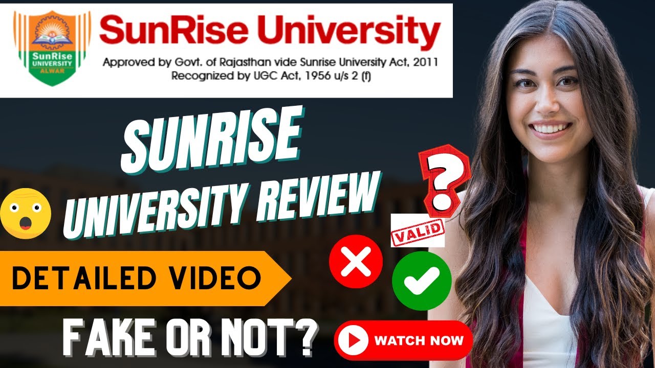 Sunrise University Fake Or Genuine? | Reality Of Sunrise University | Sunrise University Not Valid ?