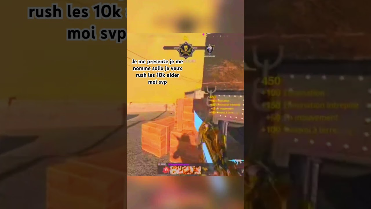 Aider moi à percer svp , mon contenu et warzone